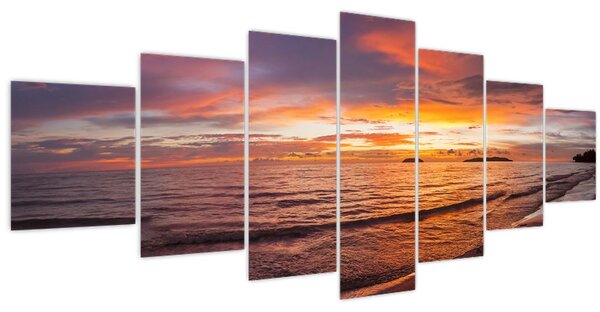 Obraz - Západ slunce (210x100 cm)