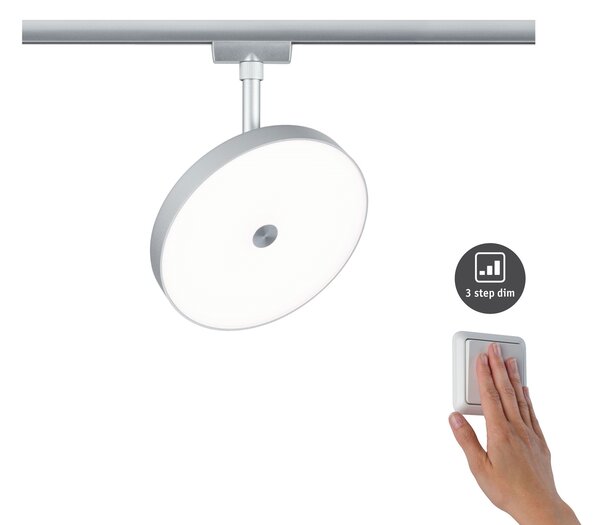 Paulmann 96787 Hildor, spot pro Urail system, 1x15W LED 3000K, tříkrokové stmívání, matný chrom