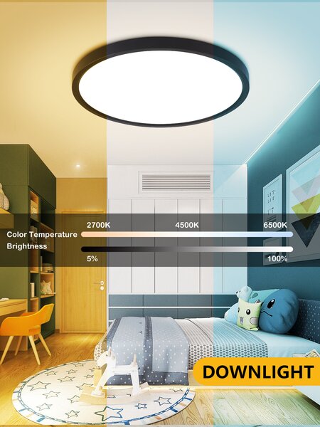 Immax NEO LITE TUDO Smart stropní svítidlo RGB podsvícení 60cm 65W Tuya WiFi Beacon černá