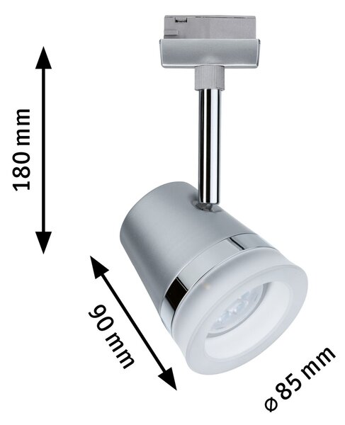 Paulmann 95525 Cone, spot pro Urail system, ZigBee GU10 5,5W RGBW, stmívatelné, matný chrom