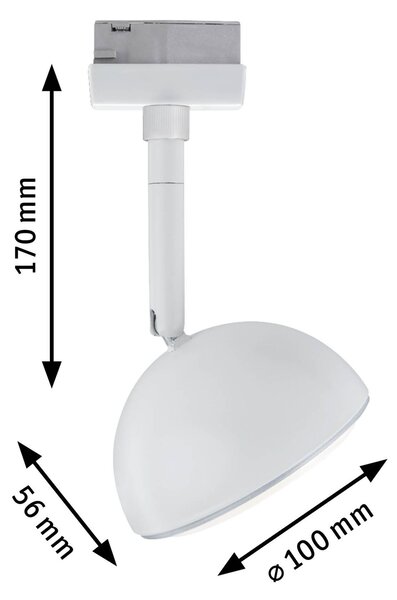 Paulmann 95509 Hemi, spot pro Urail system, 1x4,9W LED 2700K stmívatelné, bílá