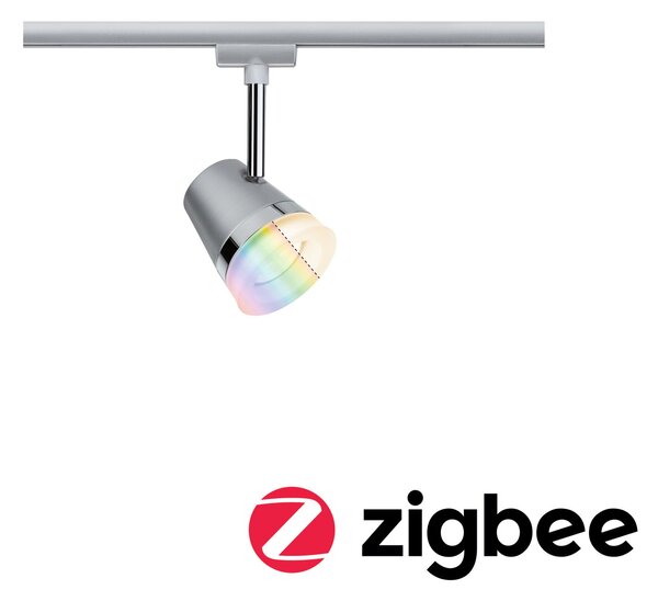 Paulmann 95525 Cone, spot pro Urail system, ZigBee GU10 5,5W RGBW, stmívatelné, matný chrom