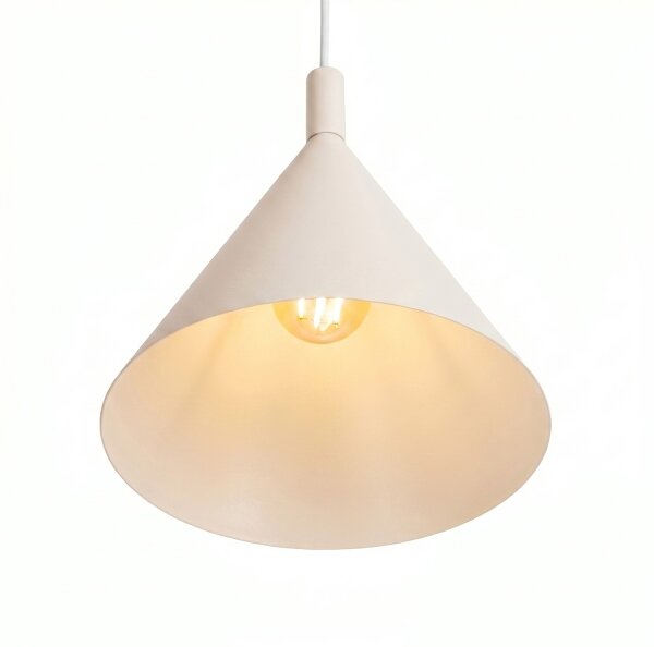 Sollux SL.2524 - Lustr na lanku NOX 1xE27/15W/230V krémová