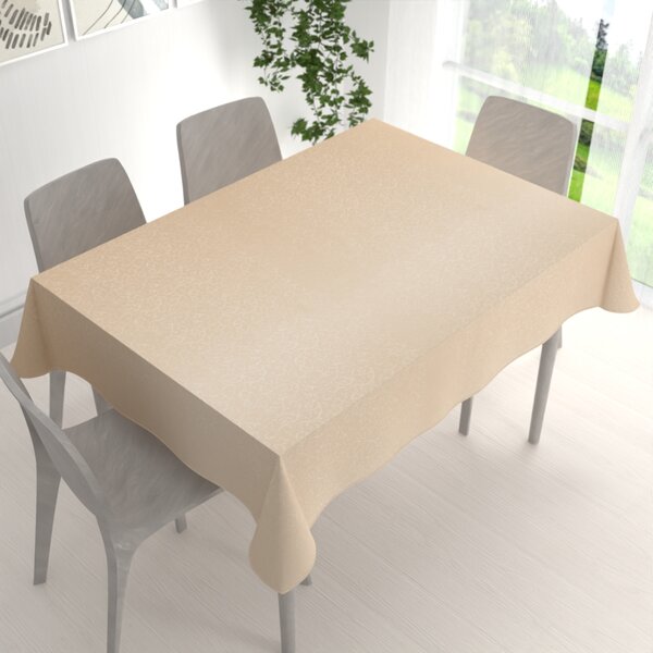 Biante Teflonový obdélníkový ubrus TF-092 Ornamenty - béžová light 50x100 cm