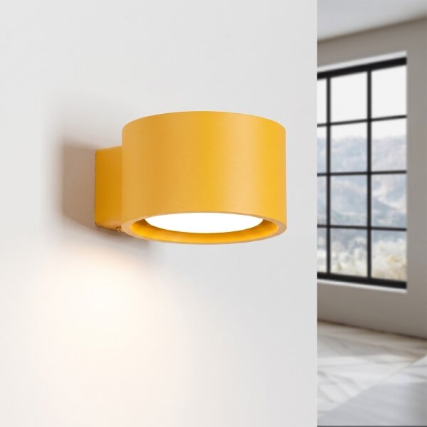 Sollux SL.2473 - Nástěnné svítidlo MODO 1xGX53/10W/230V žlutá