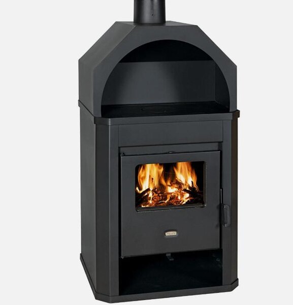 PRITY D, Kamna na dřevo s oblou horní částí, 17,8 kW, Třída A, Ø 130 mm