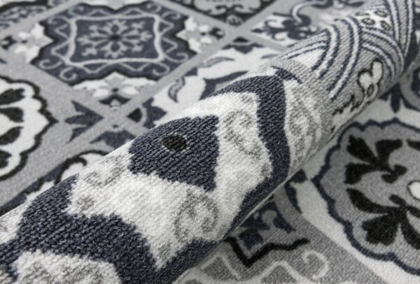 Protiskluzový běhoun Patchwork - šedý
