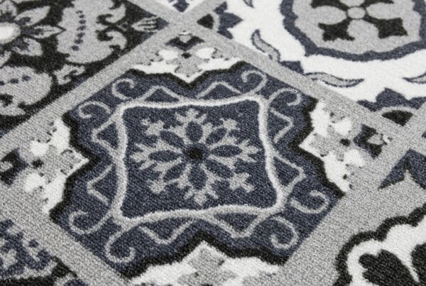 Protiskluzový běhoun Patchwork - šedý