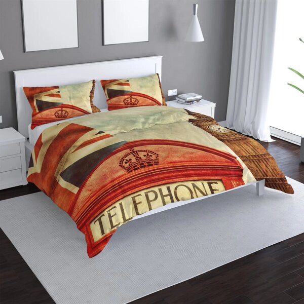 Sablio Povlečení Londýn 4 - 140x200 / 90x70