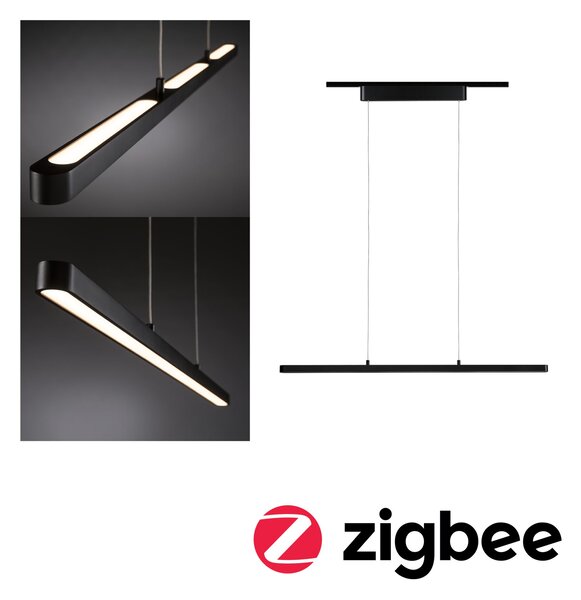 Paulmann 95579 Lento, ZigBee Tunable white, svítidlo se svícením nahoru-dolu pro Urail, 40,5W LED, stmívatelné, černá