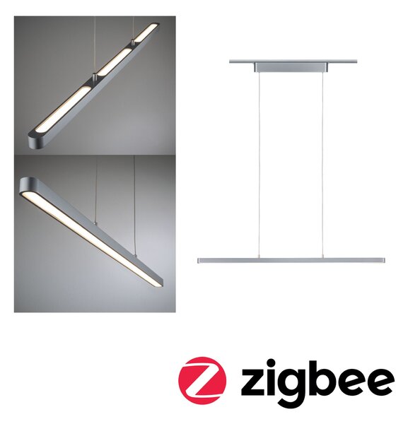 Paulmann 95578 Lento, ZigBee Tunable white, svítidlo se svícením nahoru-dolu pro Urail, 40,5W LED, stmívatelné, matný chrom