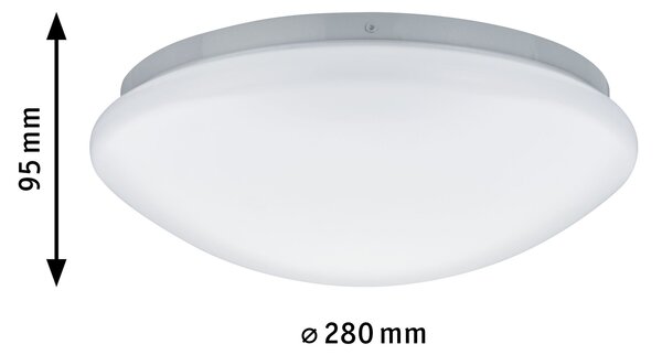 Paulmann 70981 Leonis, stropní svítidlo LED 10W 3000K, IP44, bílá, průměr 28cm