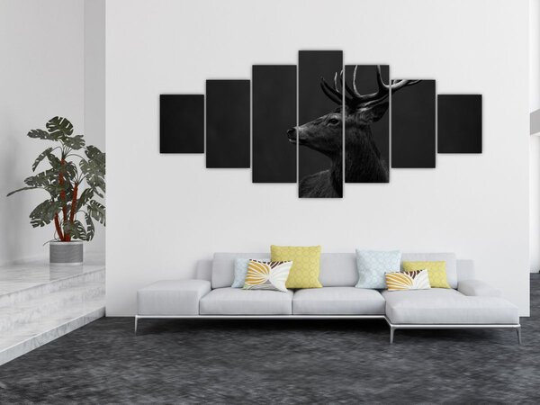 Obraz - Portrét jelena (210x100 cm)
