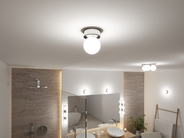 Paulmann 71061 Gove, koupelnové stropní svítidlo 1xG9 max. 20W, chrom, průměr 8cm, IP44