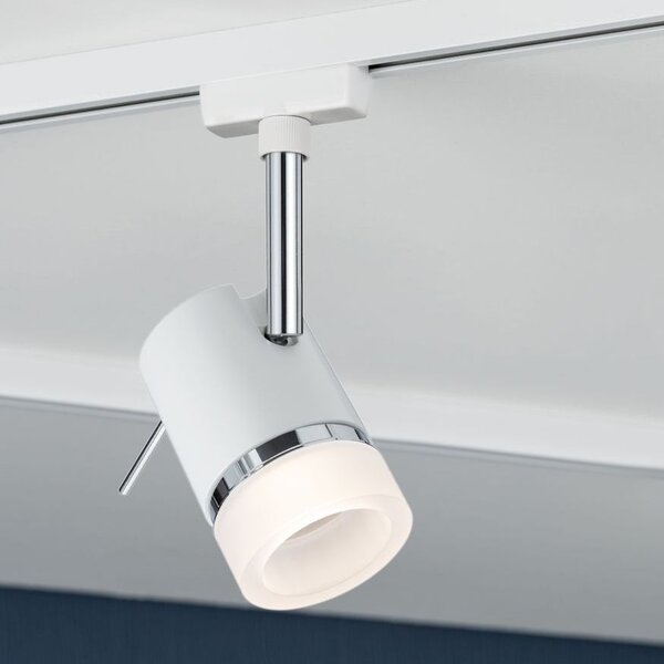 Paulmann 95363 Pipe, spot pro Urail system, 1xGU10 max. 10W, bílá/chrom