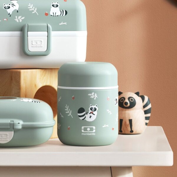 Termo box na potraviny Monbento Capsule Green Raccoon 280 ml