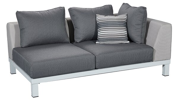 Zahradní 3 místná rohová sedací souprava POLO 2.0 WHITE Exteriér | Zahradní sedací sestavy