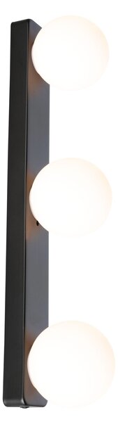 Paulmann 71070 Gove, koupelnové nástěnné svítidlo 3xG9 max. 20W, černá, délka 40cm, IP44