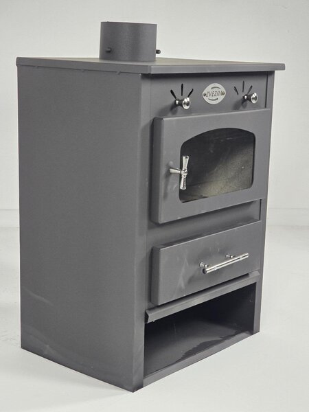 ZVEZDA 1 Eco, Volně stojící kamna na dřevo s prosklením, 6,9 kW, Ø 130 mm