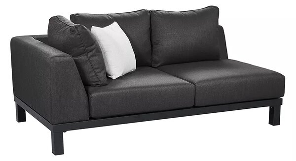 Zahradní 5 místná rohová sedací souprava POLO 2.0 BLACK Exteriér | Zahradní sedací sestavy