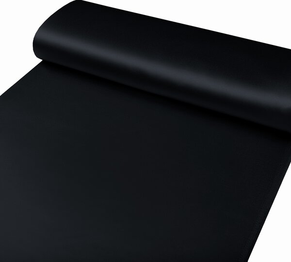 Biante Saténový závěs LUX-026 Černý 140x260 cm