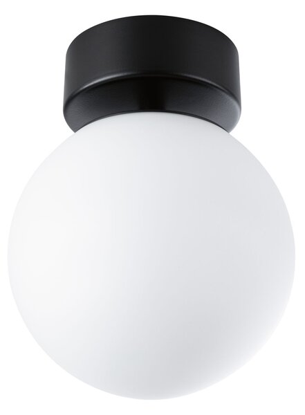 Paulmann 71072 Gove, koupelnové stropní svítidlo LED 9W 3000K, černá, průměr 17cm, IP44
