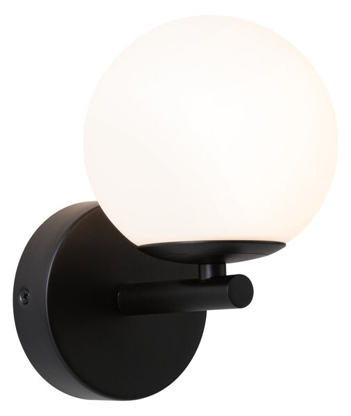 Paulmann 71074 Gove, koupelnové nástěnné svítidlo LED 5W 3000K, černá, průměr 12cm, IP44