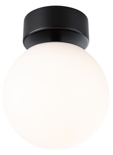 Paulmann 71072 Gove, koupelnové stropní svítidlo LED 9W 3000K, černá, průměr 17cm, IP44