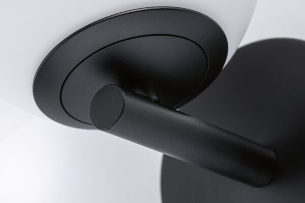 Paulmann 71074 Gove, koupelnové nástěnné svítidlo LED 5W 3000K, černá, průměr 12cm, IP44