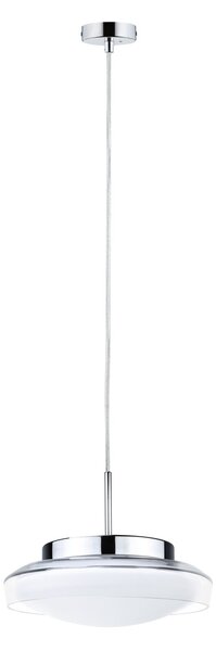 Paulmann 71080 Luena, koupelnové závěsné svítidlo LED 11,5W 3000K, sklo/chrom, průměr 25cm, IP44