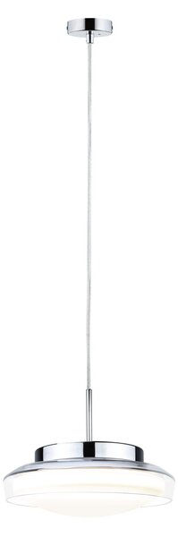 Paulmann 71080 Luena, koupelnové závěsné svítidlo LED 11,5W 3000K, sklo/chrom, průměr 25cm, IP44