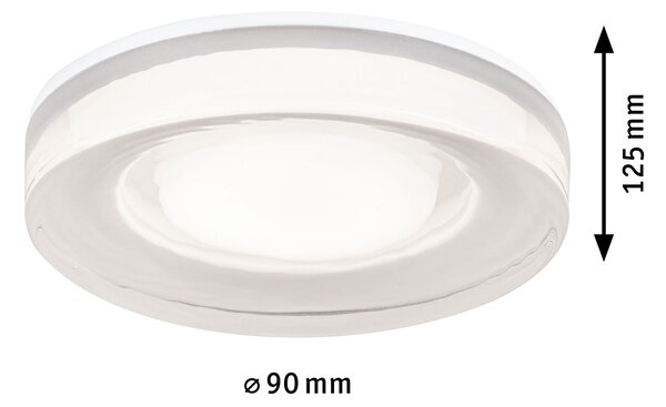 Paulmann 71079 Luena, koupelnové vestavné svítidlo 1xGU10 max.35W, průměr 9cm, IP65