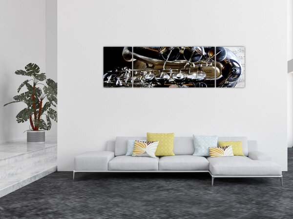 Obraz - Saxofon (170x50 cm)