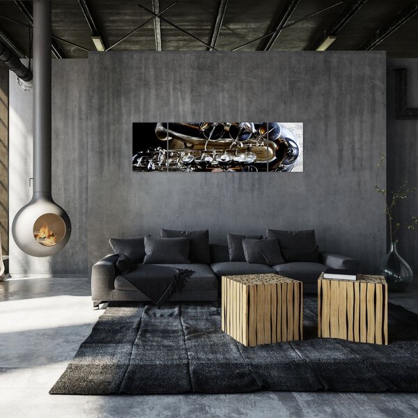 Obraz - Saxofon (170x50 cm)