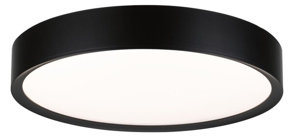 Paulmann 71086 Tega, koupelnové stropní svítidlo LED 22,5W White Switch, černá, průměr 33,4cm, IP44
