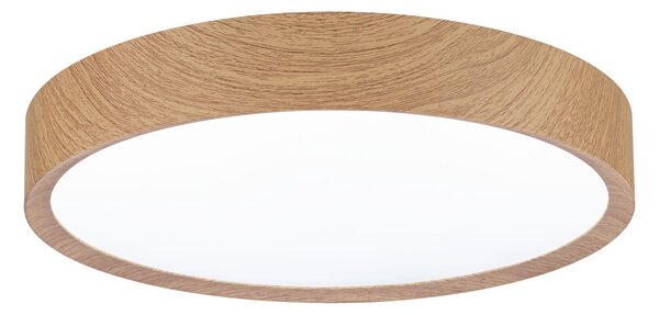 Paulmann 71085 Tega, koupelnové stropní svítidlo LED 22,5W White Switch, vzhled dřeva, průměr 33,4cm, IP44