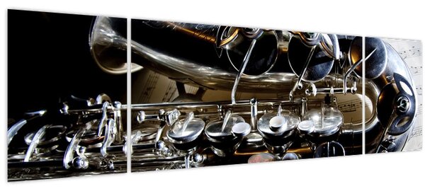 Obraz - Saxofon (170x50 cm)