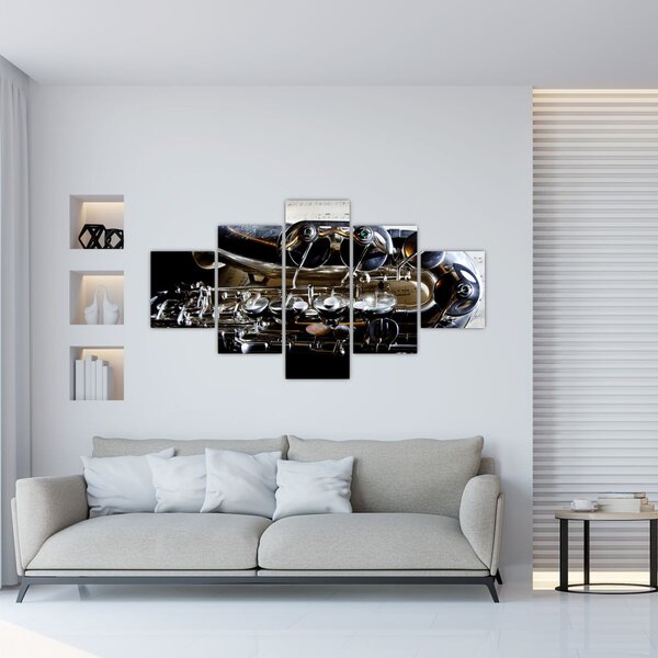 Obraz - Saxofon (125x70 cm)