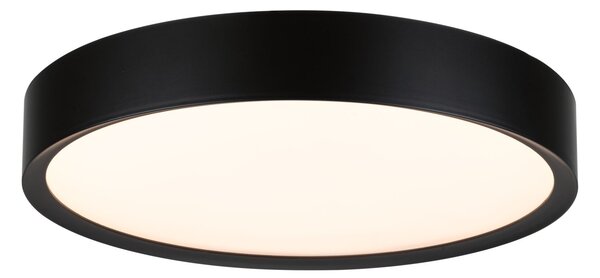 Paulmann 71086 Tega, koupelnové stropní svítidlo LED 22,5W White Switch, černá, průměr 33,4cm, IP44