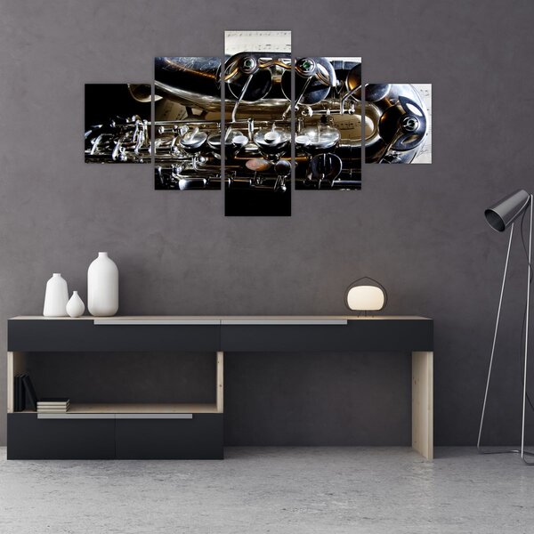 Obraz - Saxofon (125x70 cm)
