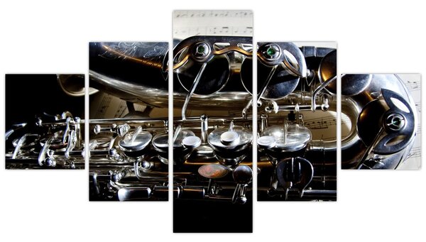 Obraz - Saxofon (125x70 cm)