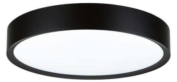 Paulmann 71086 Tega, koupelnové stropní svítidlo LED 22,5W White Switch, černá, průměr 33,4cm, IP44