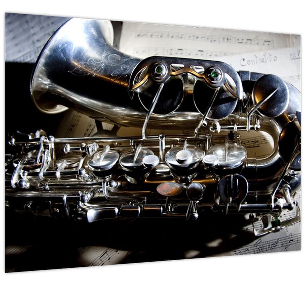 Obraz - Saxofon (70x50 cm)