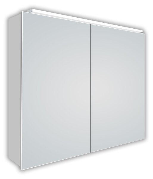Zrcadlová skříňka s osvětlením Talos Mirage 70x50x13,1 cm - kvalitní hliníkový korpus s kolébkovým spínačem - světelné zrcadlo s neutrálním bílým světlem - koupelnová zrcadlová skříňka