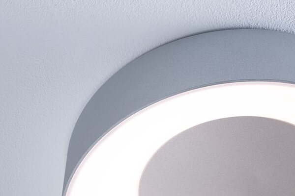 Paulmann 71095 Casca, koupelnové stropní svítidlo LED 23W White Switch, matný chrom, průměr 40cm, IP44