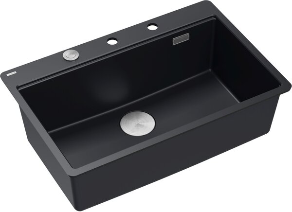 Quadron Marc dřez graniteq 75x49 cm černá HQM7650U7_FM_BS
