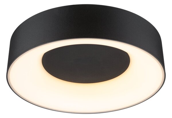 Paulmann 71096 Casca, koupelnové stropní svítidlo LED 16W White Switch, černá, průměr 30cm, IP44