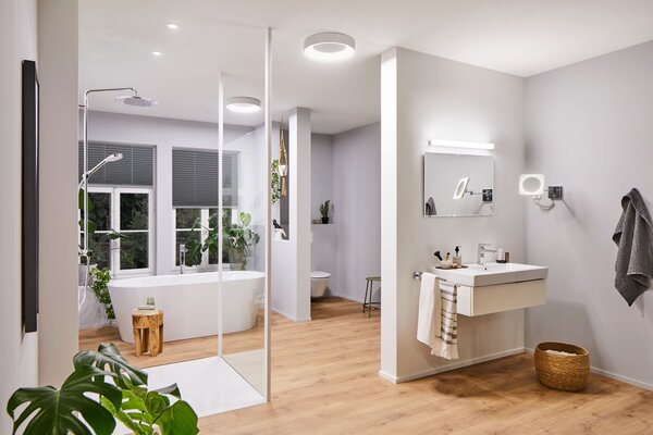 Paulmann 78947 Casca, koupelnové stropní svítidlo LED 23W White Switch, bílá, průměr 40cm, IP44