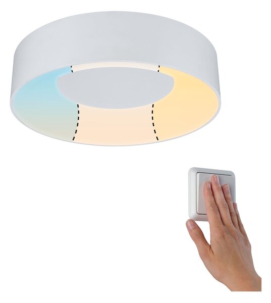 Paulmann 78946 Casca, koupelnové stropní svítidlo LED 16W White Switch, bílá, průměr 30cm, IP44