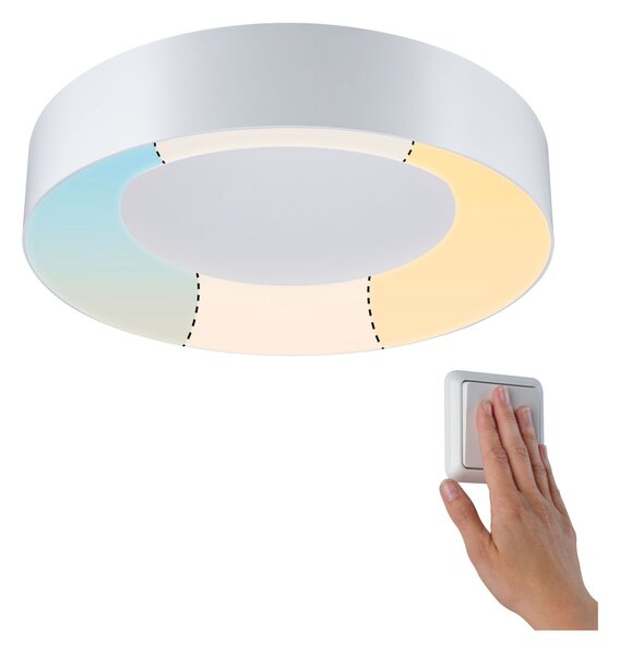 Paulmann 78947 Casca, koupelnové stropní svítidlo LED 23W White Switch, bílá, průměr 40cm, IP44